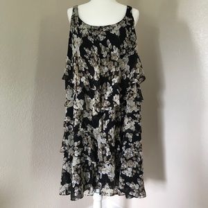 Signature by Robbie Bee Tiered Ruffle Plus Dress